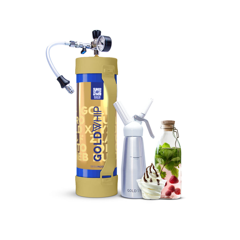 1 GoldWhip Steel Nitrous Oxide (Gold Edition) Maxi XL - 3000g